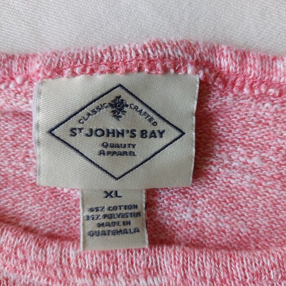 St Johns Bay Long Sleeve Tunic Top Women's XLarge Pink - Picture 3 of 9